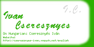 ivan cseresznyes business card